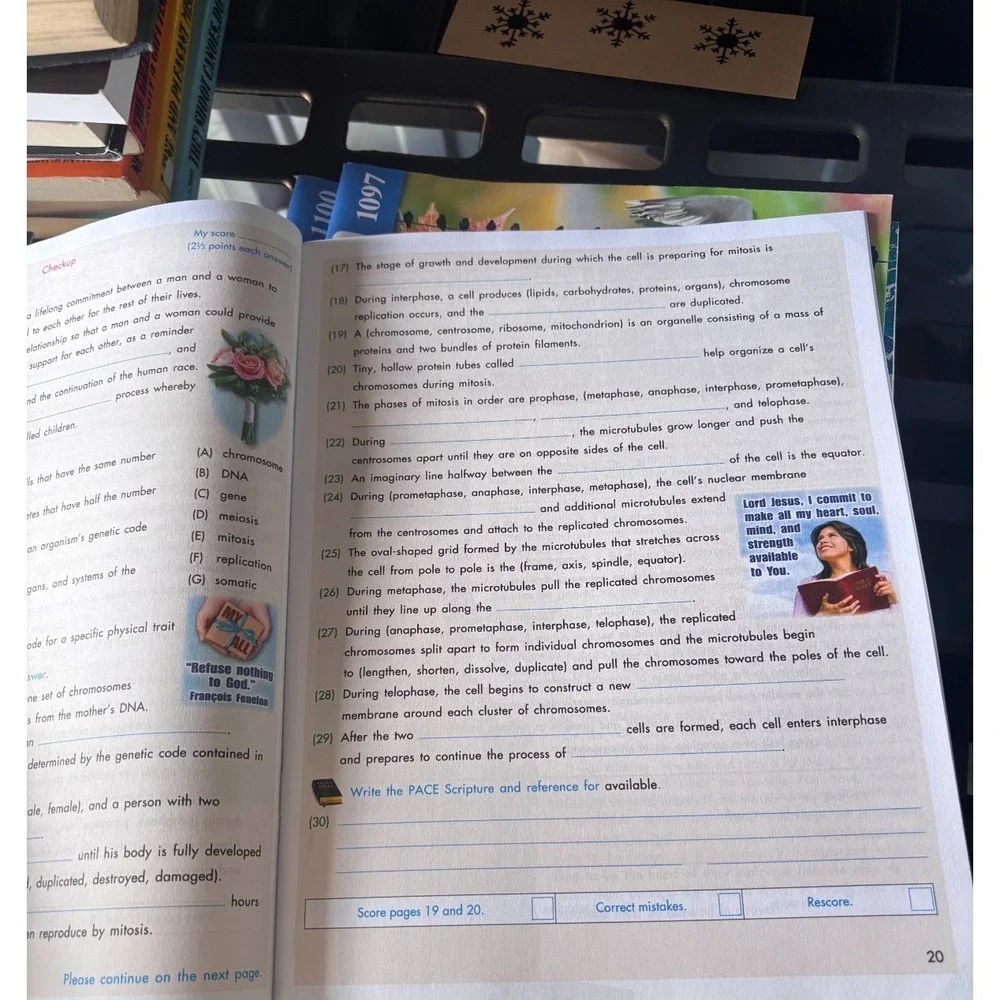 ACE Science 1107  homeschooling workbook